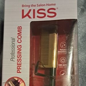 Kiss Professional Pressing Comb - Gold and Black